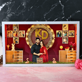 Adorable Couple 3D Miniature Frame