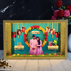Happy Wedding 3D Miniature Frame
