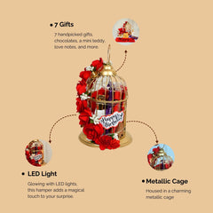 Golden "Cage of Love" Hamper