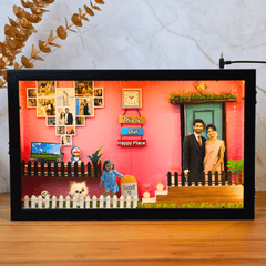 Our Happy Place 3D Miniature Frame