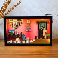 Our Happy Place 3D Miniature Frame