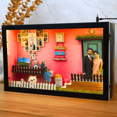 Our Happy Place 3D Miniature Frame