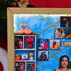 Personalized 3D Miniature Frame With LED Lights
