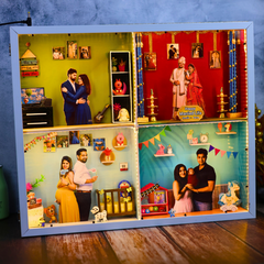 A Love Story Frame | From Me to We 3D miniature Frame