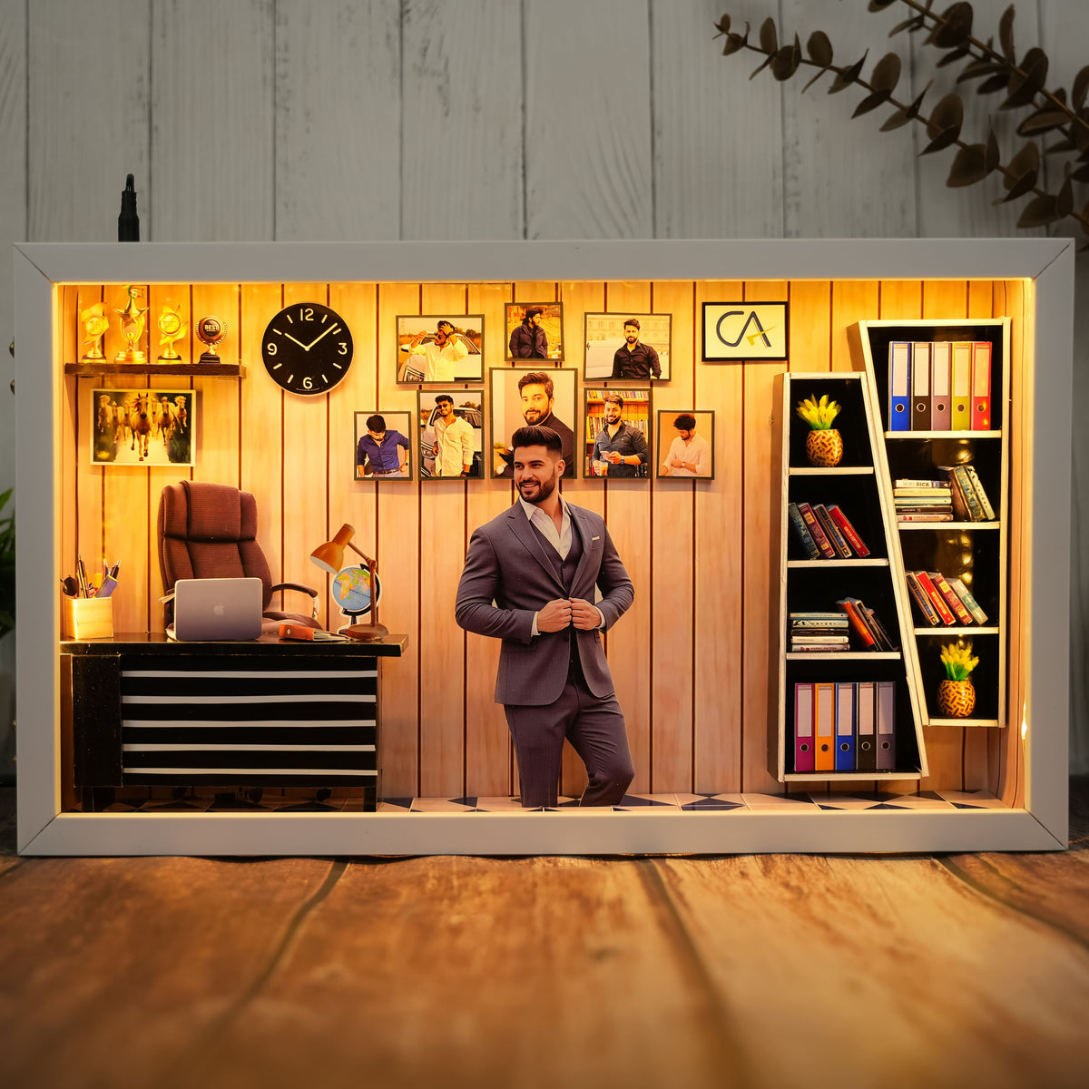 My Office Happy Place Miniature Frame