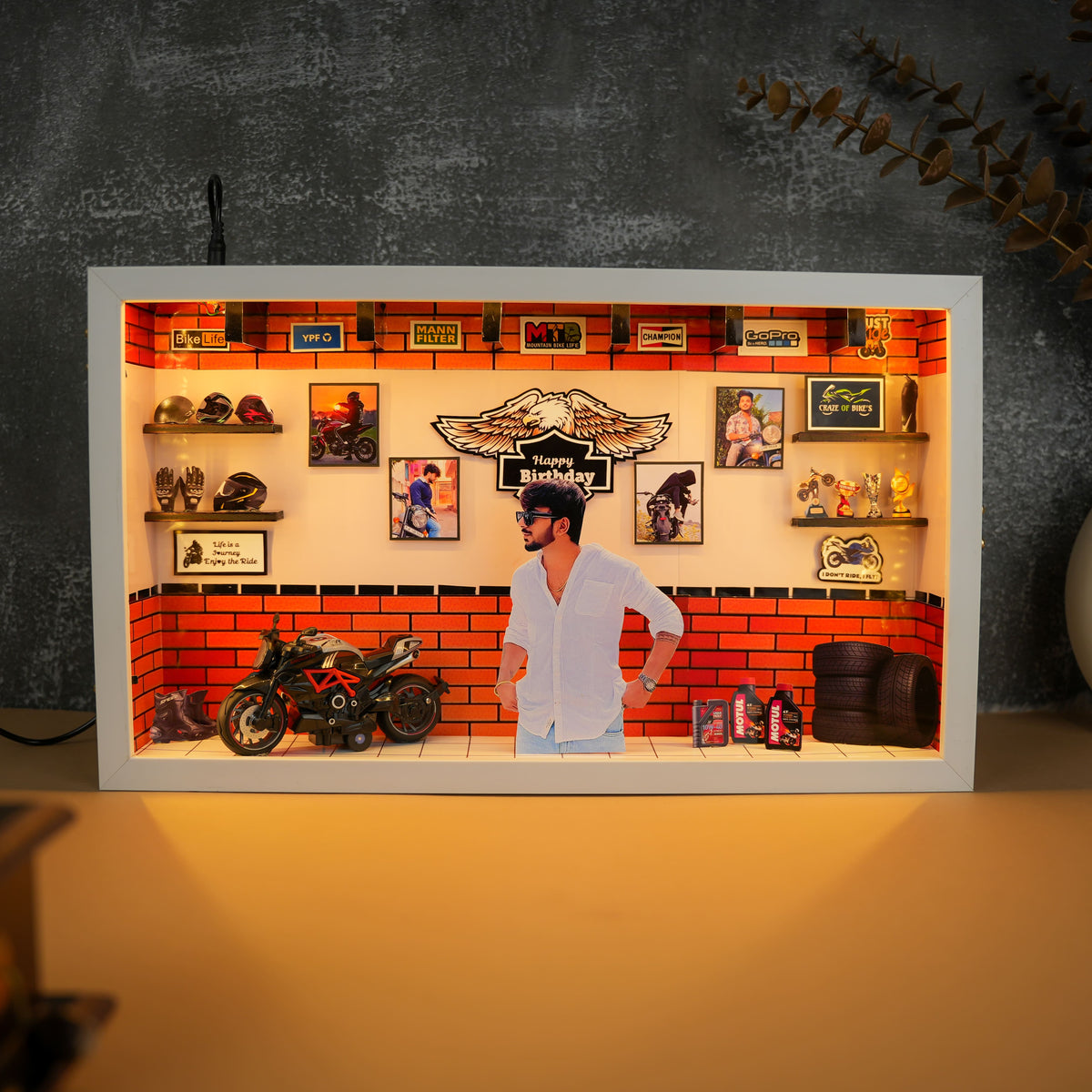 LED Miniature Frame for Bikers