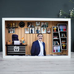 Father's Day Special "His Office" 3D Miniature Frame
