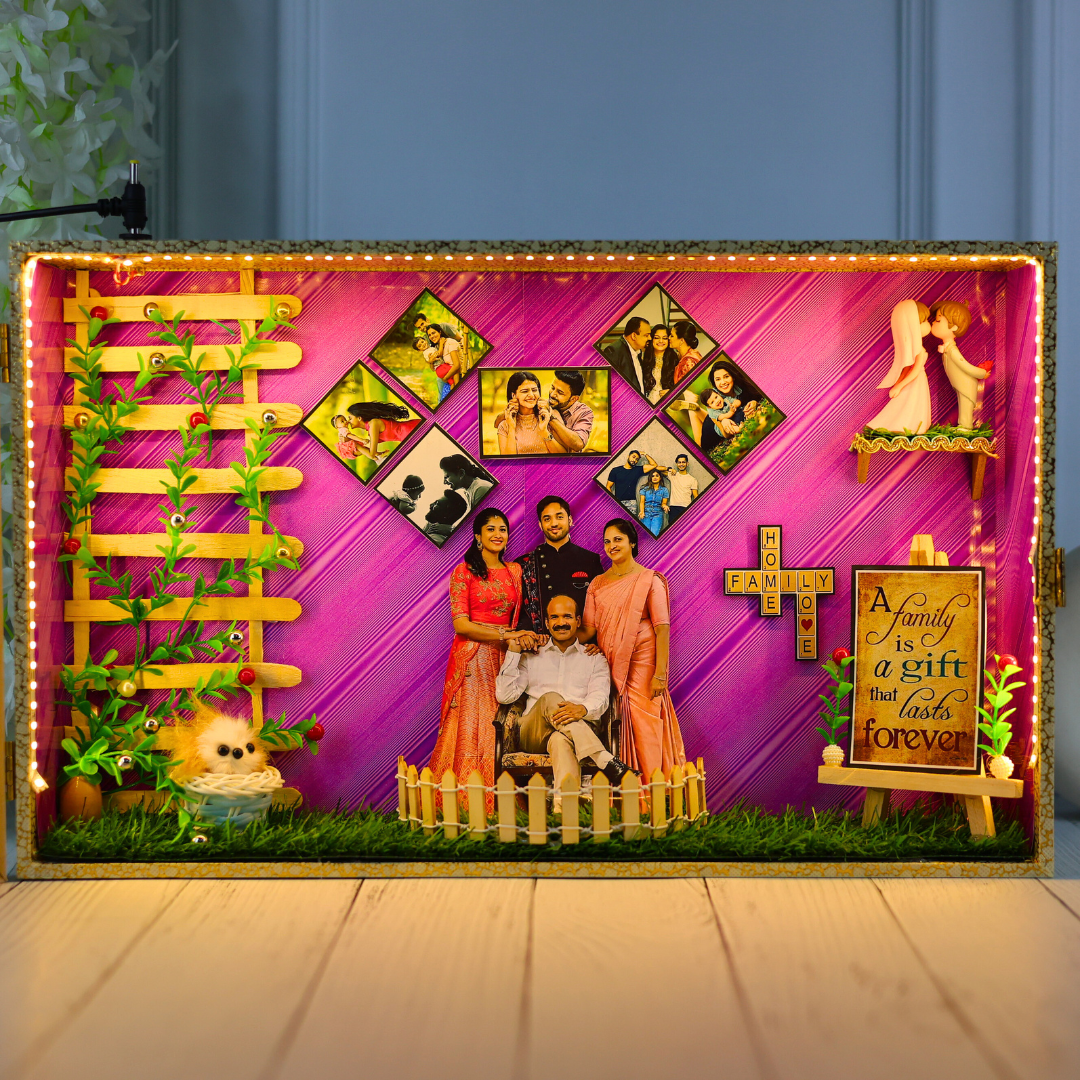 "My Family" 3D LED Miniature