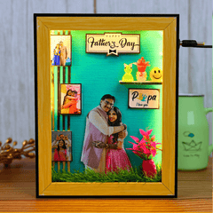 Beautiful 3D Miniature Frame For Dad