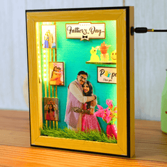 Beautiful 3D Miniature Frame For Dad
