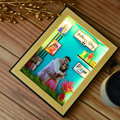 Beautiful 3D Miniature Frame For Dad