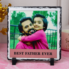 Daddy Rock Photo Frame | Personalised Stone Frame For Father's Day