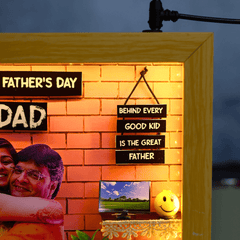 Personalised 3d Miniature Frame For Dad