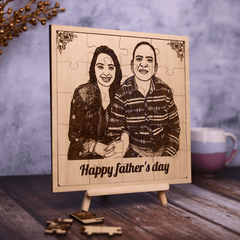 3D Father's Day Engraved Photo Puzzle