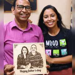 3D Father's Day Engraved Photo Puzzle