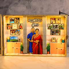 Gorgeous 3D Miniature Frame for Birthday and Anniversary | 17*10 Inches