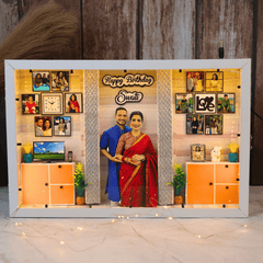 Gorgeous 3D Miniature Frame for Birthday and Anniversary | 17*10 Inches