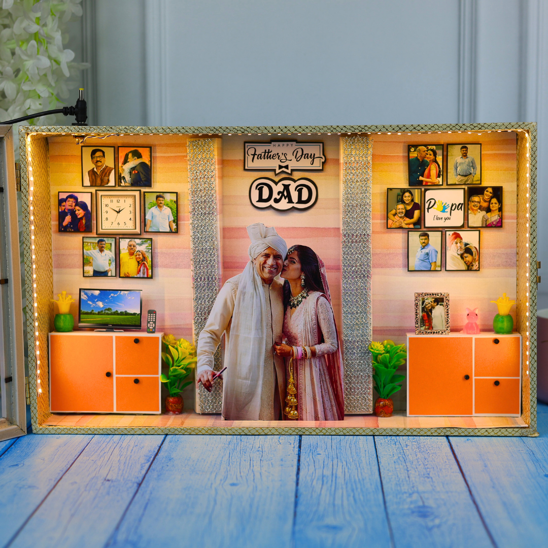 "The Perfect Father's Day Gift" 3D Miniature Frame | 17*10 Inches