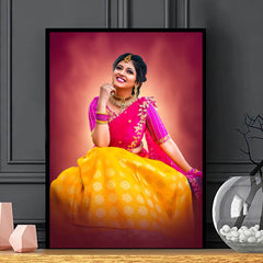 Personalised Digital Portrait With Frame