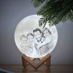 3D Personalised Photo Moon Lamp 15CM